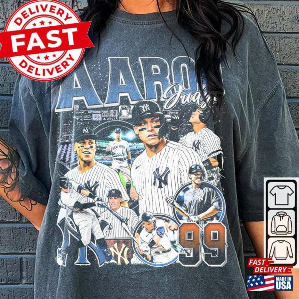 Aaron Judge Sport Shirt T-Shirt  90S  Tour  Ticket Album   Unisex